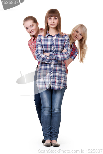 Image of three beautiful young girl