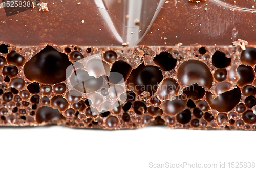 Image of porous dark chocolate