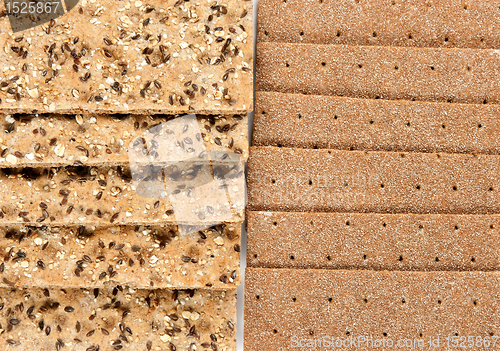 Image of bread sprinkled with seeds embedded