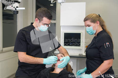 Image of Patient at the dental practice