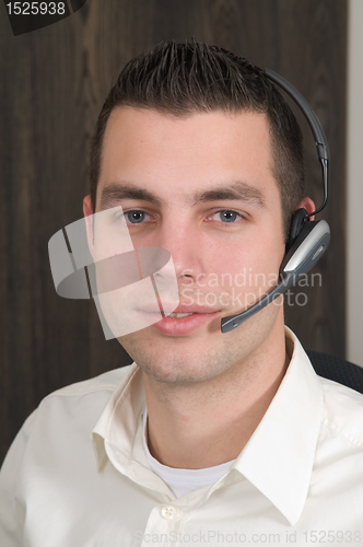 Image of Male receptionist