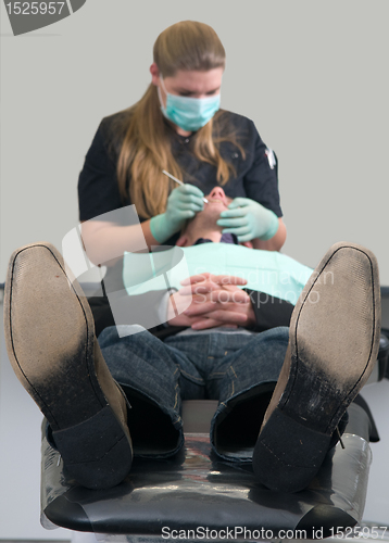 Image of Patient at the dental practice