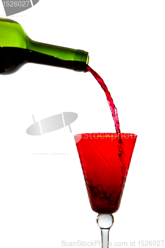 Image of pouring red wine 