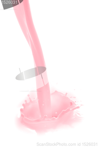 Image of strawberry milk splash