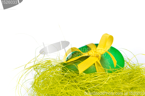 Image of easter egg in nest