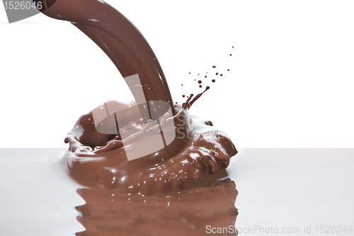 Image of pouring chocolate