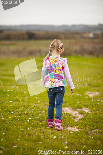 Image of Little girl outdoors