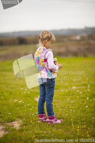 Image of Little girl outdoors
