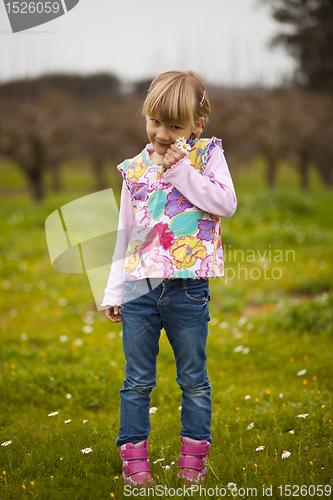 Image of Little girl outdoors