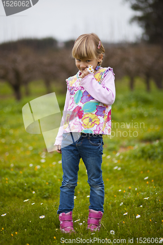 Image of Little girl outdoors