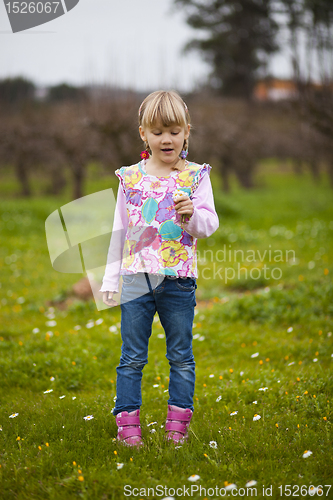 Image of Little girl outdoors