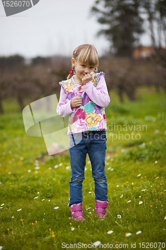 Image of Little girl outdoors