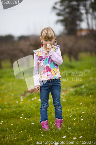 Image of Little girl outdoors