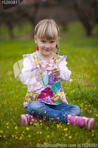 Image of Little girl outdoors