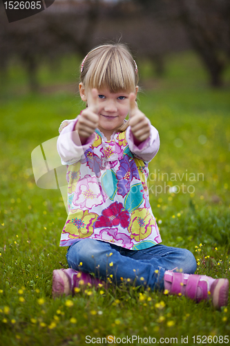 Image of Little girl outdoors