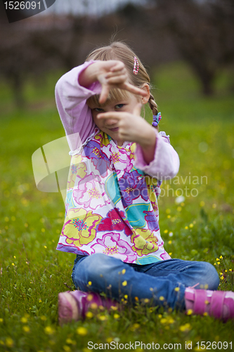 Image of Little girl outdoors