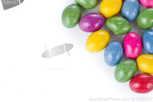 Image of easter eggs isolated