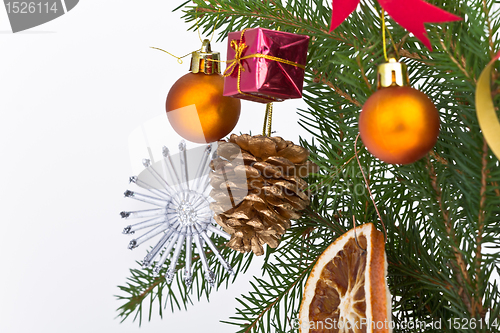 Image of Christmas tree decorated