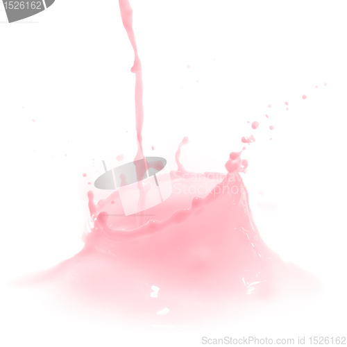 Image of strawberry milk splash