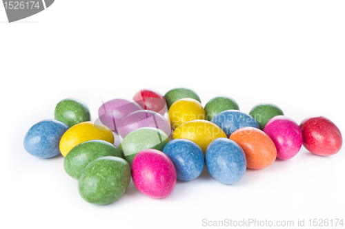 Image of easter eggs isolated