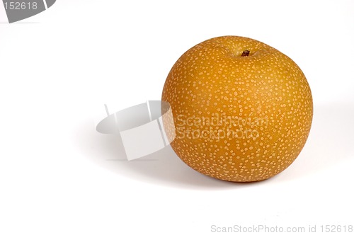 Image of Asian pear on white