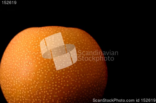 Image of Asian pear black background