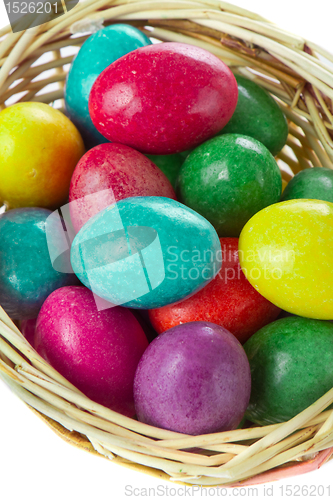 Image of easter eggs in basket
