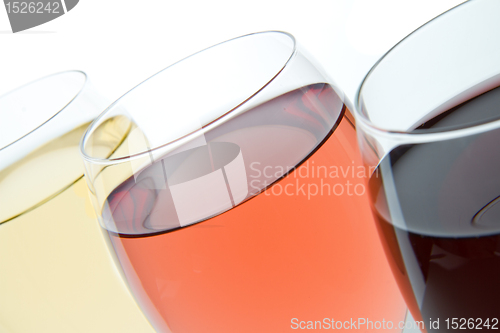 Image of three wine glasses