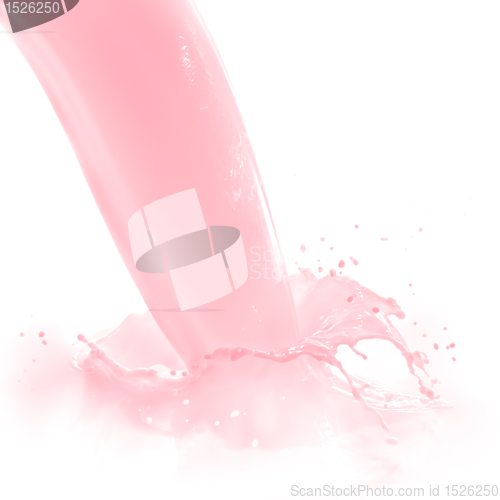 Image of strawberry milk splash