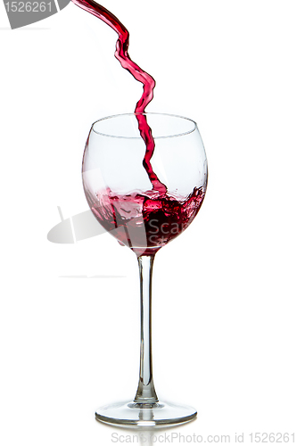 Image of pouring red wine 