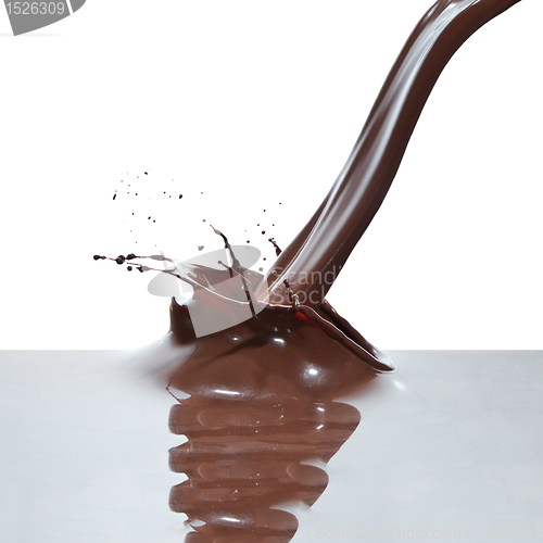 Image of pouring chocolate