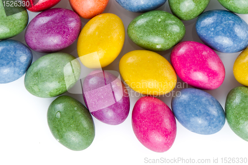 Image of easter eggs isolated