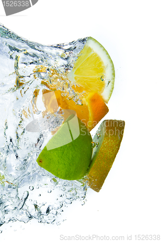 Image of fruit splashing