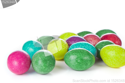 Image of easter eggs isolated