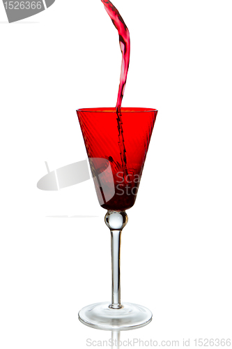 Image of pouring red wine 