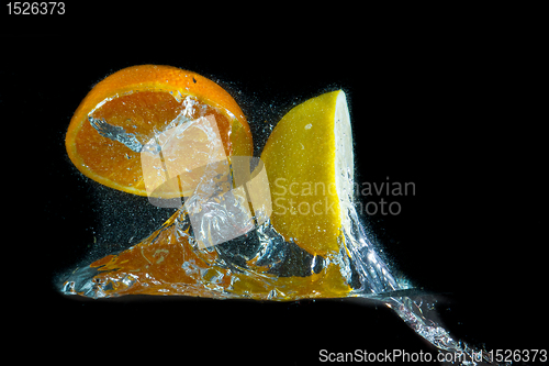 Image of fruit splash