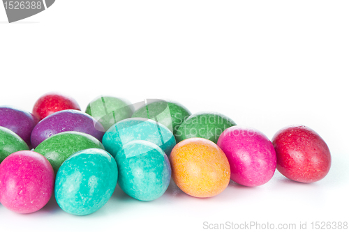 Image of easter eggs isolated