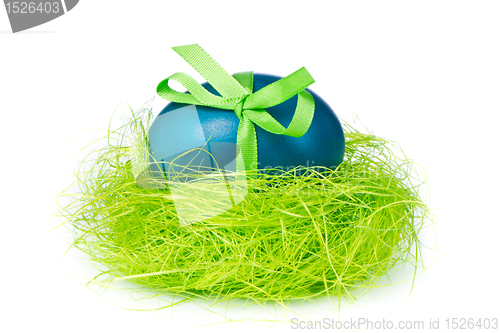 Image of easter egg in nest