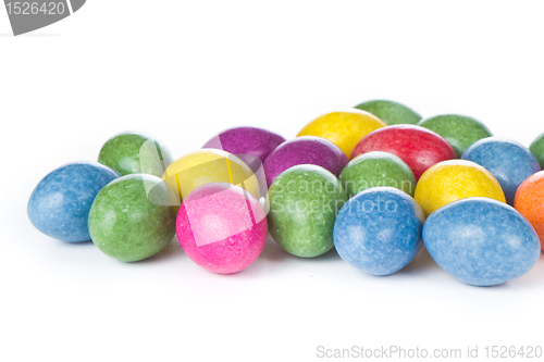 Image of easter eggs isolated
