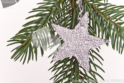 Image of Christmas tree with star