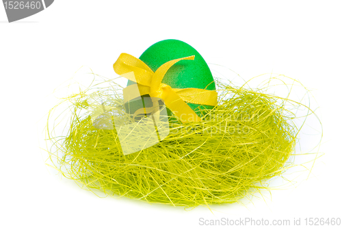 Image of easter egg in nest