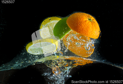 Image of fruit splash