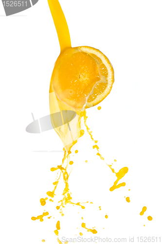 Image of orange juice splash