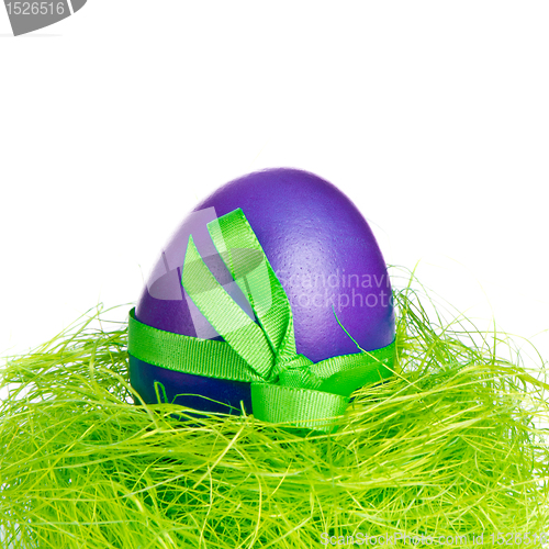 Image of easter egg in nest