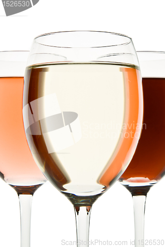 Image of three wine glasses