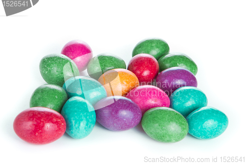 Image of easter eggs isolated