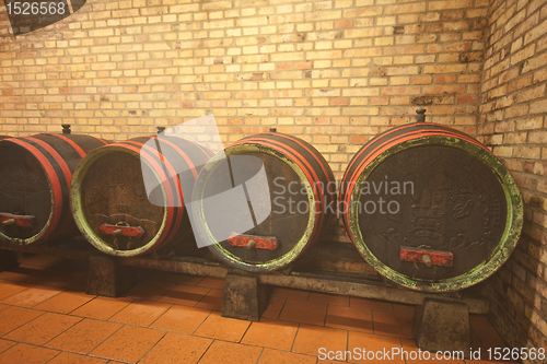 Image of wine barrels