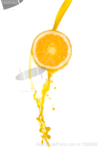 Image of orange juice splash