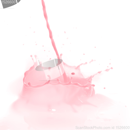 Image of strawberry milk splash