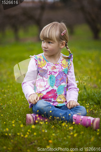 Image of Little girl outdoors
